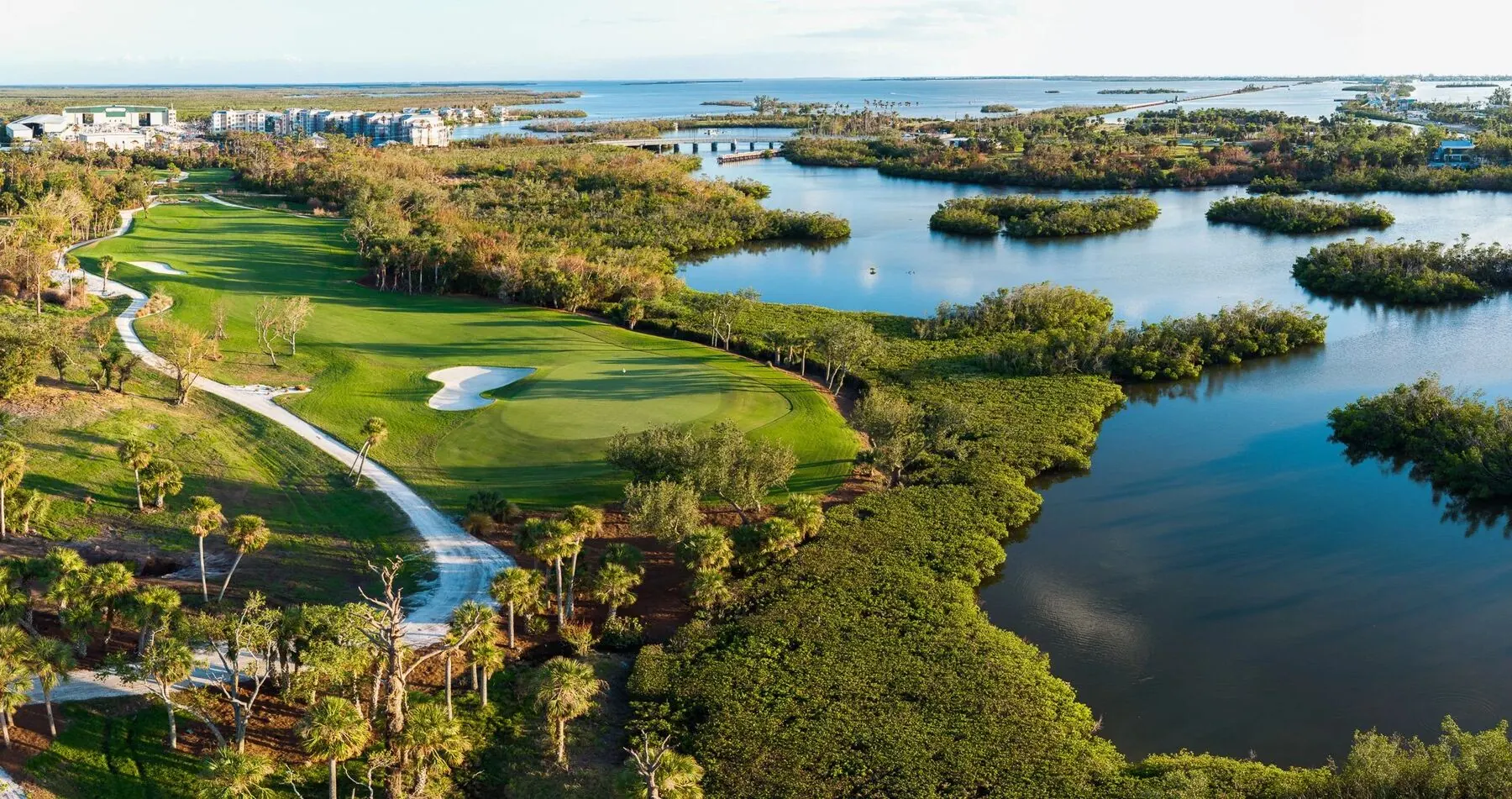 Coral Creek Club fairway through the mangroves