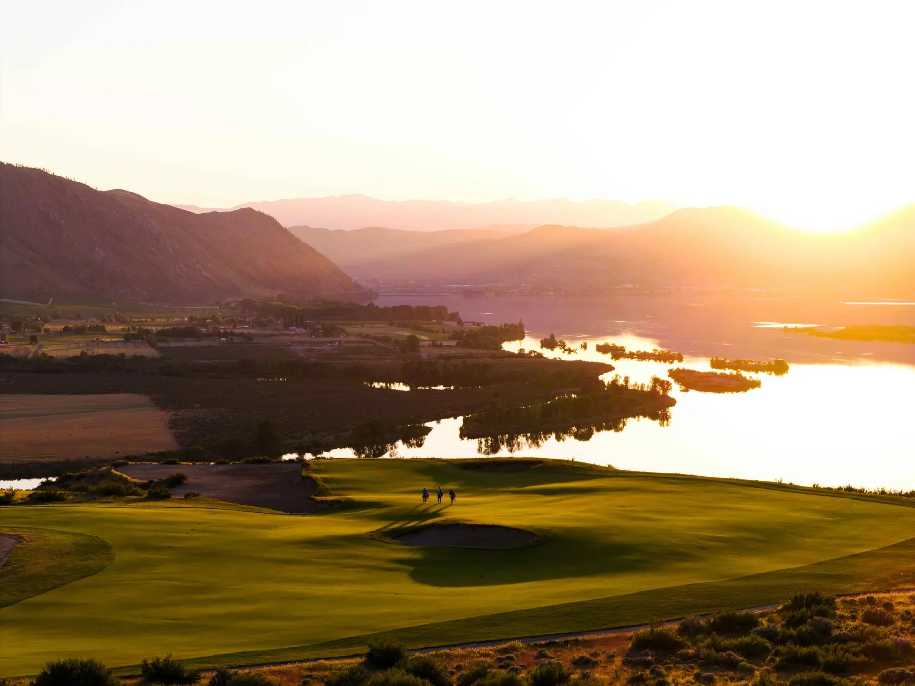 Fairway and desert scrub at Gamble Sands