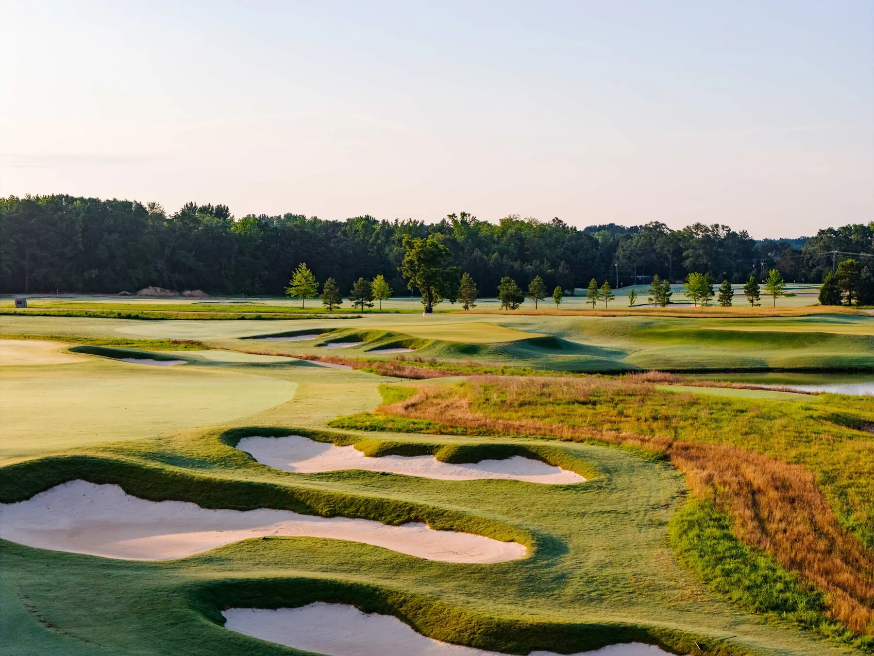 Wide bunker complex at Mossy Oak