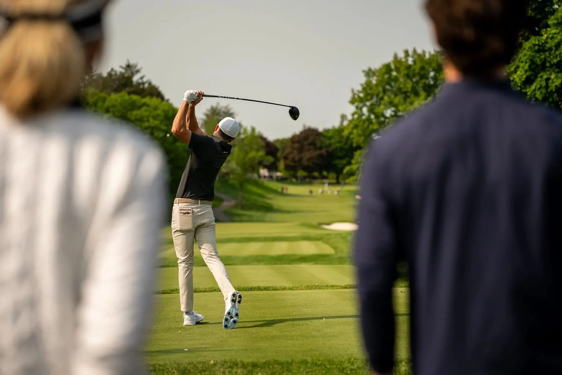 Golfer on the green at the US Open Qualifier